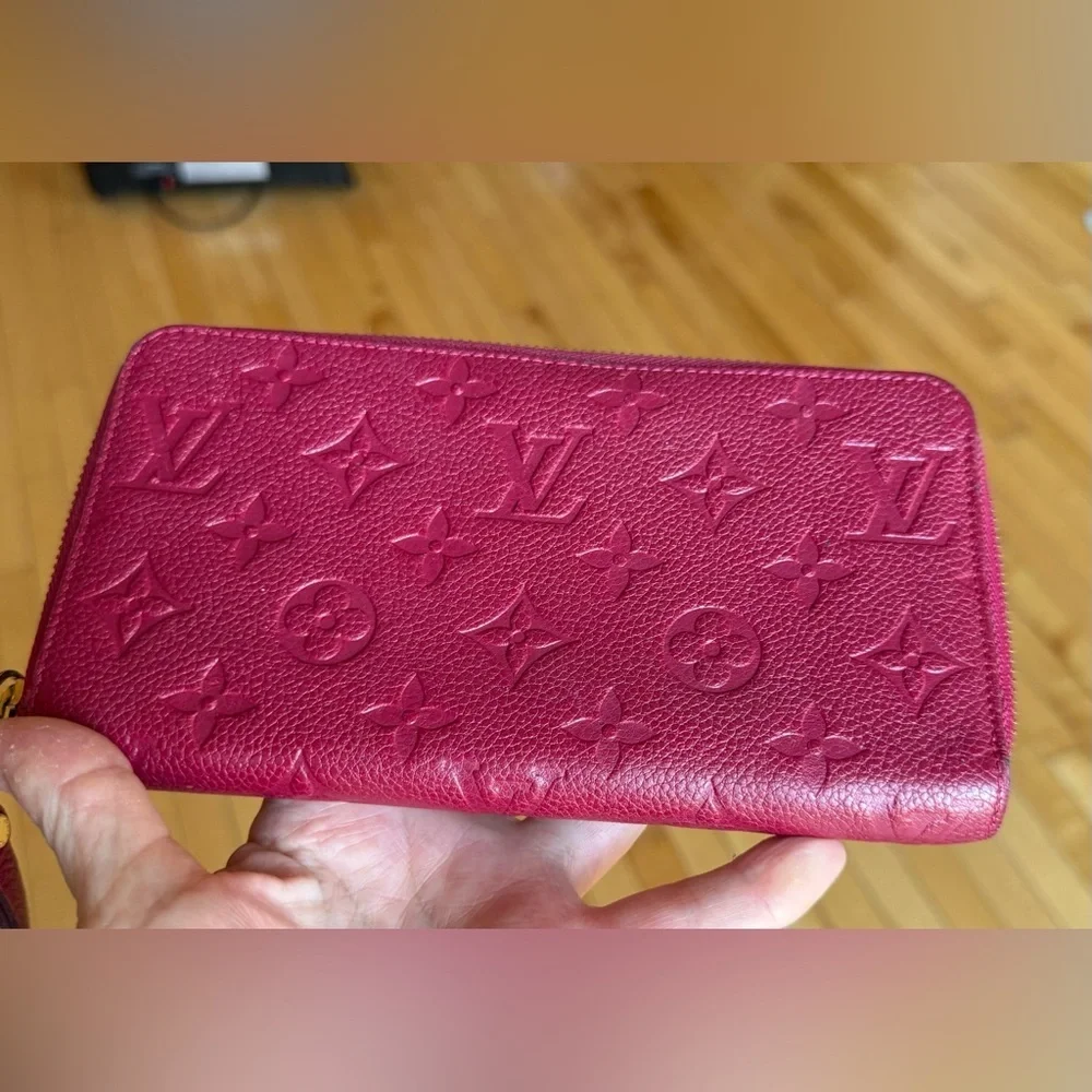 Louis Vuitton Empreinte Zippy Wallet Red | Leather | Dust Bag & Box